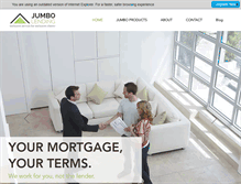 Tablet Screenshot of jumbo-lending.com